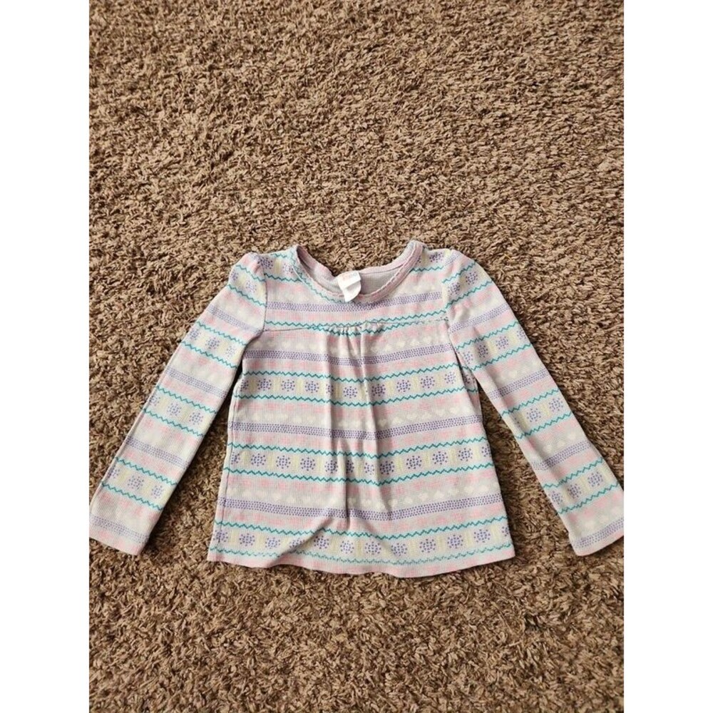 Cinco girls winter theme print long sleeve short